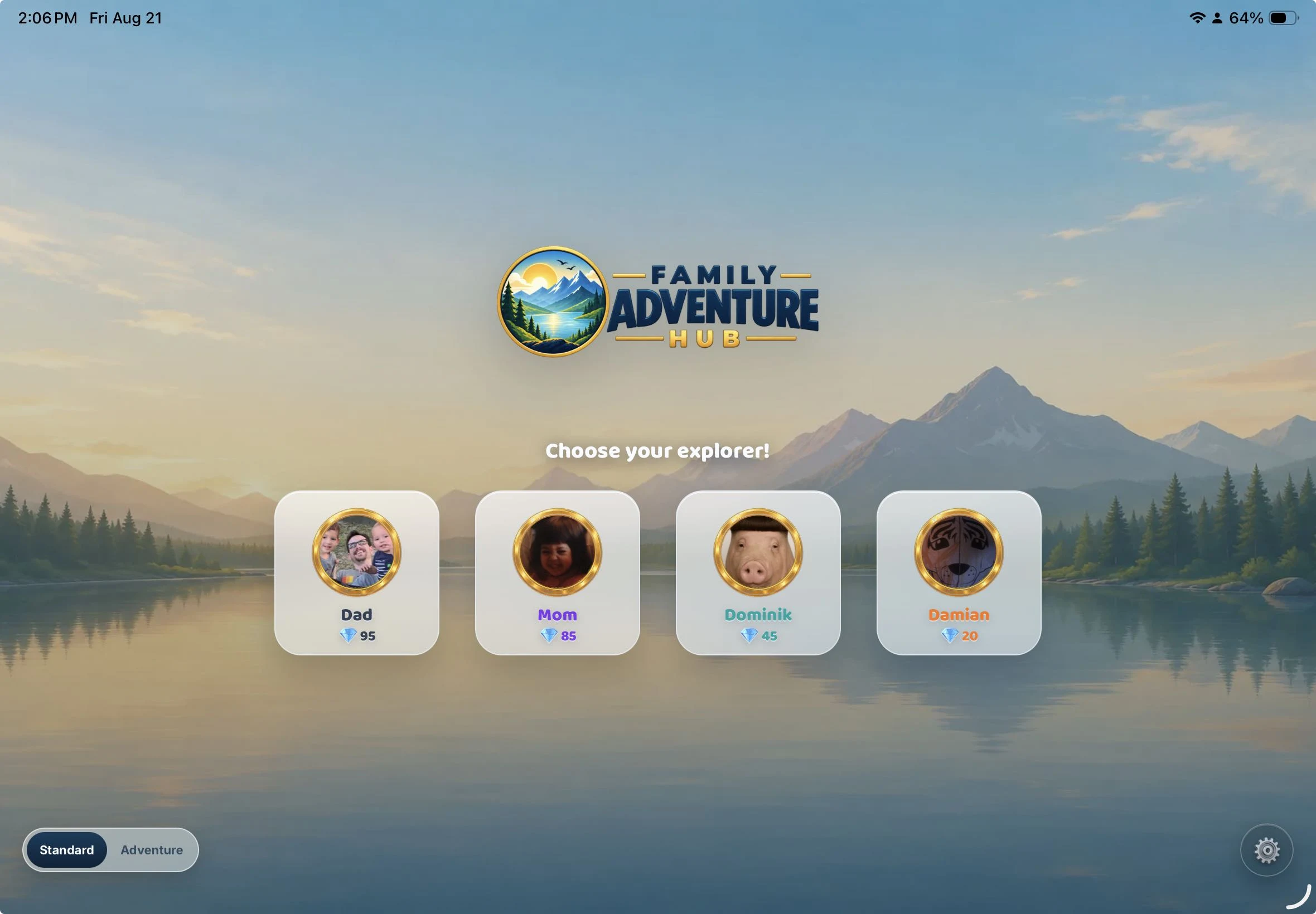 Choose your explorer on tablet